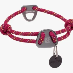 Ruffwear Knot-a-Collar Climbing Rope Dog Collar – Reflective, Adjustable, Low-Profile Everyday Collar for Dogs