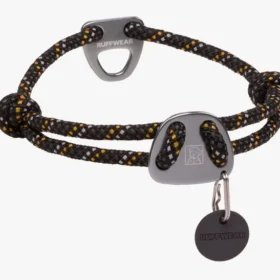 Ruffwear Knot-a-Collar Climbing Rope Dog Collar – Reflective, Adjustable, Low-Profile Everyday Collar for Dogs