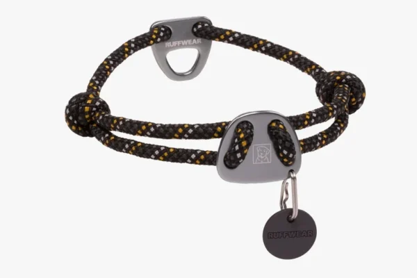 Ruffwear Knot-a-Collar Climbing Rope Dog Collar – Reflective, Adjustable, Low-Profile Everyday Collar for Dogs