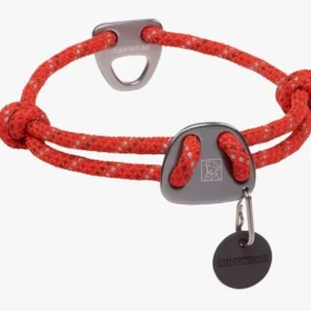Ruffwear Knot-a-Collar Climbing Rope Dog Collar – Reflective, Adjustable, Low-Profile Everyday Collar for Dogs