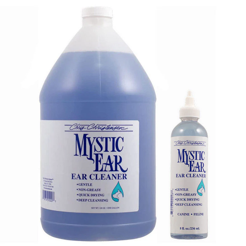 Chris Christensen Mystic Ear Cleaner for Dogs – Gentle Ear Cleaning Solution, Wax Removal & Odour Control for Routine Ear Care