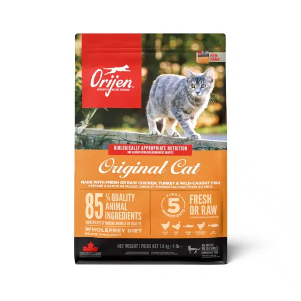Orijen Original Grain-Free Dry Cat Food – High-Protein WholePrey Nutrition for Cats and Kittens