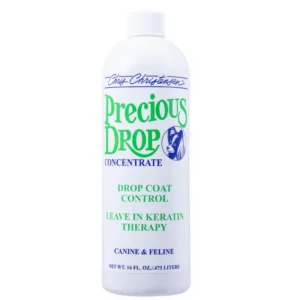 Chris Christensen Precious Drop Leave-In Keratin Spray – Frizz Control, Anti-Matting, Silky Finish for Drop Coat Dog Breeds