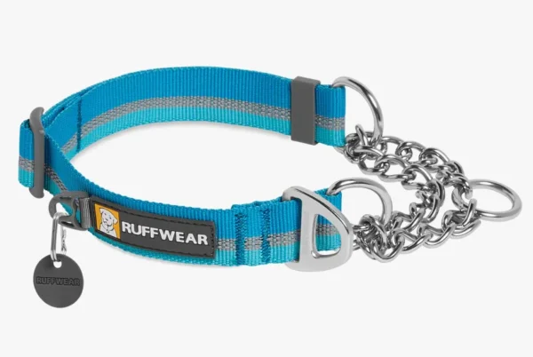 Ruffwear Chain Reaction Martingale Dog Collar – Reflective Tubelok Webbing, Stainless Steel Limited-Cinch Chain, Escape-Proof Design