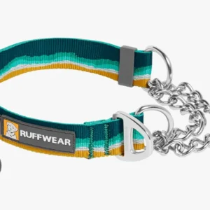 Ruffwear Chain Reaction Martingale Dog Collar – Reflective Tubelok Webbing, Stainless Steel Limited-Cinch Chain, Escape-Proof Design
