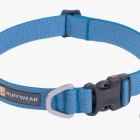 Ruffwear Hi & Light Collar – Ultralight UHMwPE Webbing, Minimalist Everyday Dog Collar with Aluminium D-Ring and Tag Silencer