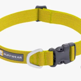 Ruffwear Hi & Light Collar – Ultralight UHMwPE Webbing, Minimalist Everyday Dog Collar with Aluminium D-Ring and Tag Silencer