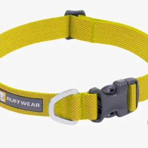 Ruffwear Hi & Light Collar – Ultralight UHMwPE Webbing, Minimalist Everyday Dog Collar with Aluminium D-Ring and Tag Silencer