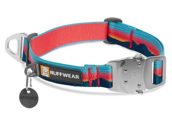 Ruffwear Top Rope Collar – All-Metal Talon Buckle, Reflective Tubelok Webbing, Everyday Dog Collar with Silicone Tag Silencer