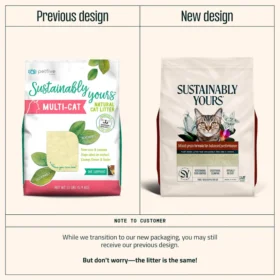 Sustainably Yours Mixed Grain Cat Litter – Plant-Based Corn & Cassava, Fragrance-Free, Balanced Clumping and Low-Tracking Litter for Cats - Image 2
