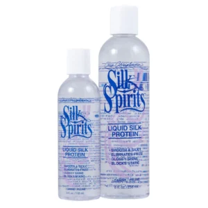 Chris Christensen Silk Spirits Liquid Silk Protein – Leave-In Coat Repair, Anti-Frizz Serum & Shine Enhancer for Dry, Damaged Coats
