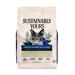 Sustainably Yours Small Grain Cat Litter – Plant-Based Corn & Cassava, Fragrance-Free, Fast-Clumping, Soft-Paw Litter for Cats
