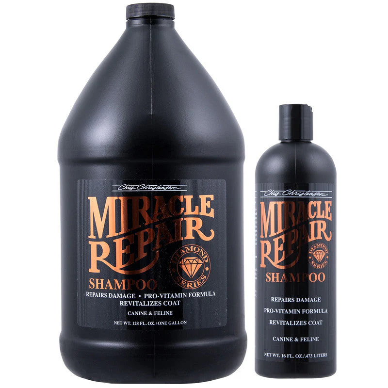 Chris Christensen Diamond Series Miracle Repair Shampoo – Pro-Vitamin, Antioxidant-Rich, Coat Repair Shampoo for Dogs and Cats