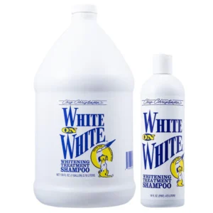 Chris Christensen White on White Dog Shampoo – Colour Correcting, Brightening & Stain Removal for White and Light-Coloured Coats
