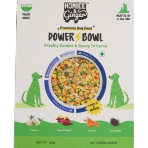 Homiee & Ginger Power Bowl Paneer & Veggies Dog Food – Fresh Veg Meal 200g