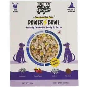 Homiee & Ginger Power Bowl Fish Fiesta Dog Food – Fresh Fish Meal 200g