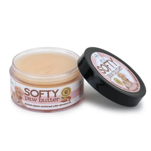 BASIL Softy Paw Butter for Dogs & Cats – 50g Moisturizing Paw & Nose Balm, Shea Butter & Vitamin E Formula for Dry, Cracked Skin