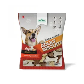 BASIL Dog Biscuits Chicken Flavor – 900g, Crunchy Treats for Adult Dogs, Suitable for All Breeds, Daily Training & Reward Snacks