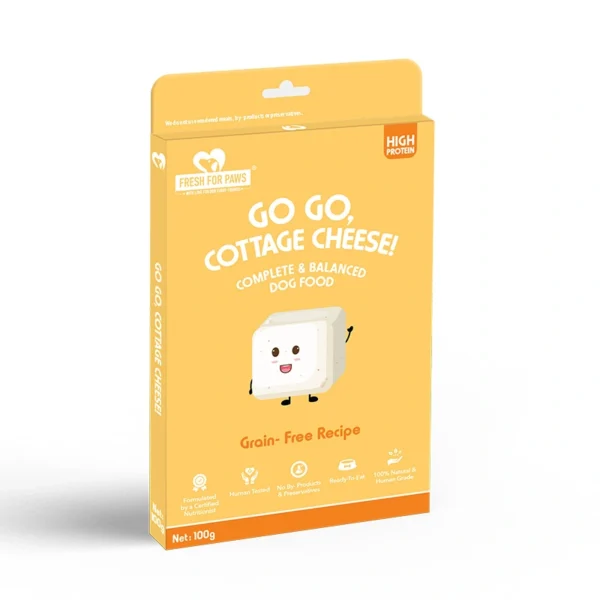 Fresh For Paws Go Go Cottage Cheese Dog Food – Fresh Paneer Meal Fresh For Paws Go Go Cottage Cheese Dog Food – Fresh Paneer Meal