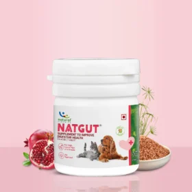 Natgut Natural Digestive Supplement for Dogs & Cats – Herbal Probiotic Tablet for Diarrhea, Loose Stools & Gut Health (20 Tablets)