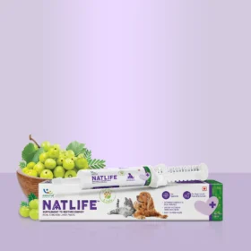 Natlife Natural Energy & Immunity Booster Paste for Dogs & Cats – Ashwagandha, Amla & Tulsi Recovery Supplement for Dull & Sick Pets (30ml)