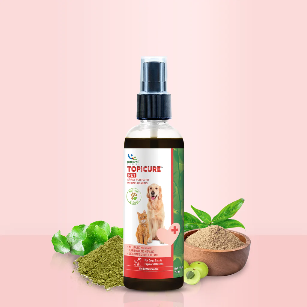 Topicure Wound Healing Spray for Dogs & Cats – 75ml