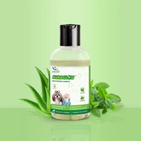 Auraglow Moisturizing Shampoo for Dogs & Cats with Aloe & Peppermint