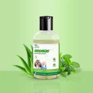 Auraglow Moisturizing Shampoo for Dogs & Cats with Aloe & Peppermint