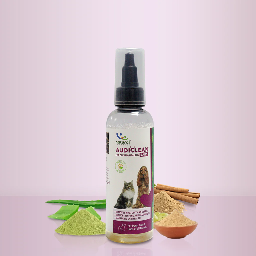 Audiclean Ear Drops for Dogs & Cats – Natural Ear Cleaner