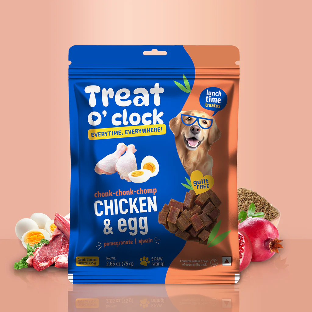 Treat O'Clock Chicken & Egg Dog Treats – High Protein Snacks