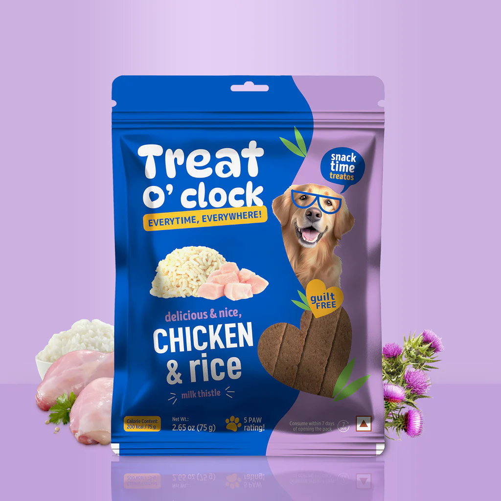 Treat O'Clock Chicken & Rice Dog Treats – High Protein Snacks