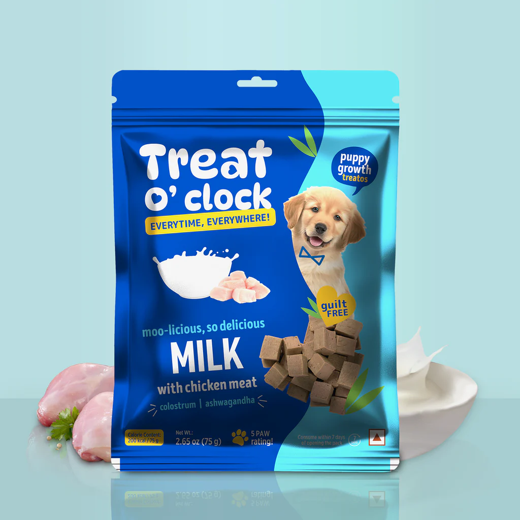 Treat O'Clock Milk & Chicken Dog Treats – Calcium Rich Snacks