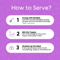 Mubble Shiny Coat Blend for Dogs – Skin & Coat Nutrition Topper, Omega Support & Shine Enhancement for All Breeds