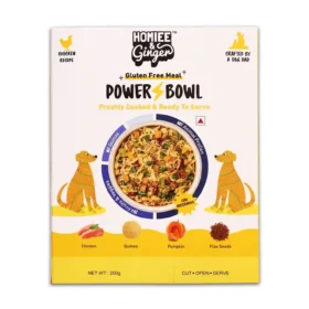 Homiee & Ginger Power Bowl Chicken & Quinoa Dog Food – Gluten-Free Fresh Meal 200g