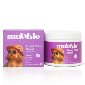 Mubble Shiny Coat Blend for Dogs – Skin & Coat Nutrition Topper, Omega Support & Shine Enhancement for All Breeds