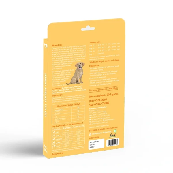 Fresh For Paws Go Go Cottage Cheese Dog Food – Fresh Paneer Meal