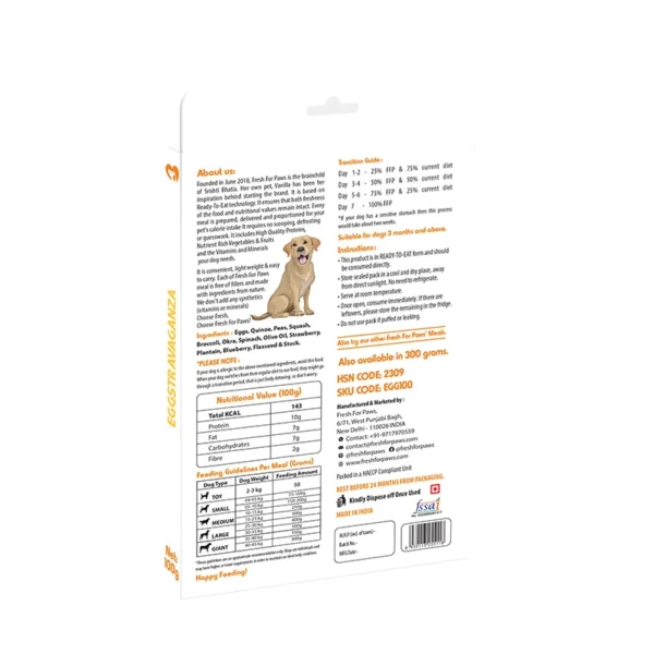 Fresh For Paws Eggstravaganza Dog Food – Fresh Egg Meal