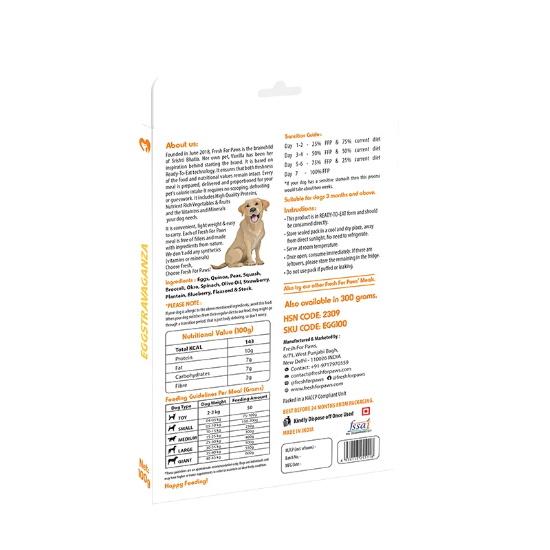 Fresh For Paws Eggstravaganza Dog Food – Fresh Egg Meal
