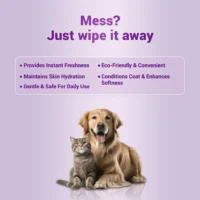 Fresh Me Up Biodegradable Pet Wipes with Aloe Vera – 80 Pulls - Image 2
