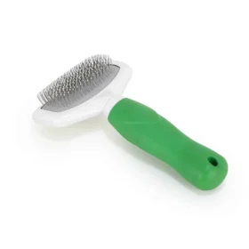 BASIL Slicker Brush for Dogs & Cats – Fine Bent Wire Bristles, De-Shedding & Detangling Brush for Coat Maintenance, Suitable for All Breeds - Image 2