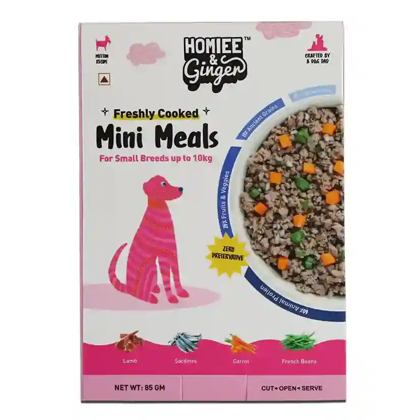 Homiee & Ginger Mini Meals Surf & Turf Dog Food – Fresh Mixed Protein Meal 85g