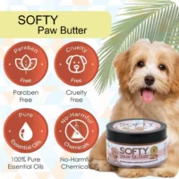 BASIL Softy Paw Butter for Dogs & Cats – 50g Moisturizing Paw & Nose Balm, Shea Butter & Vitamin E Formula for Dry, Cracked Skin - Image 3