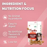 BASIL Turtle Peanut Butter Treats for Dogs & Puppies – 94g, Guilt-Free Chewy Snacks for Training, Reward & Interactive Chewing - Image 3