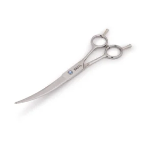 BASIL Curved Grooming Scissors for Dogs & Cats – 7.5 Inch Stainless Steel Pet Scissors, Precision Curved Blade for Coat Shaping & Finishing - Image 3