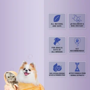 Fresh Me Up Bloom Waterless Shampoo for Dogs & Cats - Image 3