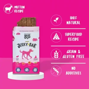 Homiee & Ginger Lamb Jerky Bar for Dogs – Air-Dried High Protein Treat 45g