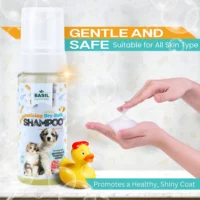 BASIL Dry Bath Foam Shampoo for Puppies & Kittens – 150ml, Waterless Cleansing Foam for Gentle Cleaning, Odour Control & Coat Freshness - Image 4