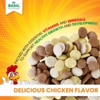 BASIL Dog Biscuits Round Shaped Chicken Flavor – 900g, Crunchy Treats for Small Dogs, Suitable for All Breeds, Daily Training & Reward Snacks - Image 4