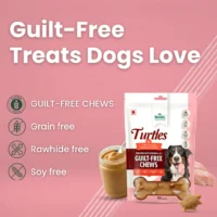 BASIL Turtle Peanut Butter Treats for Dogs & Puppies – 94g, Guilt-Free Chewy Snacks for Training, Reward & Interactive Chewing - Image 4