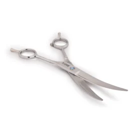 BASIL Curved Grooming Scissors for Dogs & Cats – 7.5 Inch Stainless Steel Pet Scissors, Precision Curved Blade for Coat Shaping & Finishing - Image 4